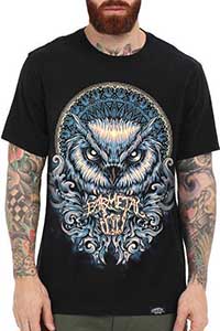 Barmetal Mandala Owl T-Shirt