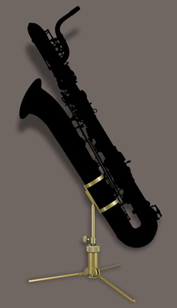 Jiffy Baritone Saxophoen Stand - Click for Larger Image