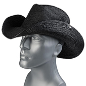 Wornstar - Essentials Hat - Hellrider Black Rocker Cowboy Hat