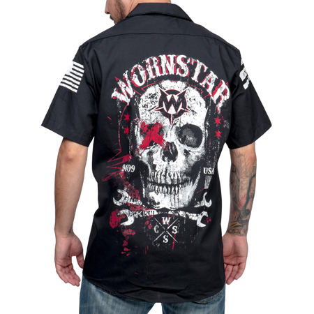 Wornstar Death Mechanic Workshirt Clothing - Click for Larger Image